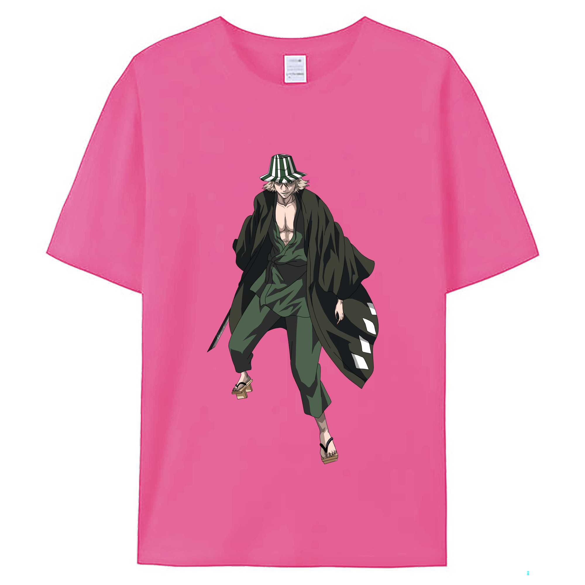 （画像用） "ブリーチ 浦原 喜助（うらはら きすけ） BLEACH Urahara Kisuke " レディースカジュアルプリントTシャツ（綿100％）